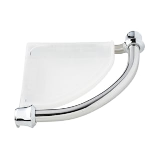 DELTA® 41316 Traditional Corner Shelf With Assist Bar, Decor Assist™, 8-15/16 in OAL x 8-15/16 in OAD x 2-1/2 in OAH, Plastic, Import