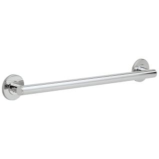 DELTA® 41824 Round Contemporary Decorative Grab Bar, 24 in L x 1-1/4 in Dia, Polished Chrome, Brass, Import