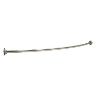 DELTA® 42205-SS Adjustable Shower Rod With Bracket, Brushed Stainless Steel, Import