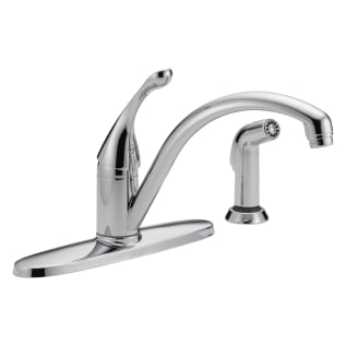 DELTA® 440-DST Collins™ Kitchen Faucet, 1.8 gpm Flow Rate, 8 in Center, Swivel Spout, Polished Chrome, 1 Handles, Domestic