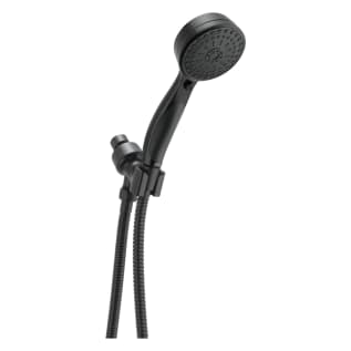 DELTA® 54424-BL18-PK Adjustable Shower Arm Mount Hand Shower, 3-5/8 in Dia, 1.75 gpm Flow Rate, 60 to 82 in L Hose, Matte Black, Import
