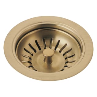 DELTA® 72010-CZ Kitchen Sink Flange and Strainer, 4-1/2 in Nominal, 4-1/2 in OAL, Tailpiece Connection, Brass, Brilliance® Champagne Bronze, Import