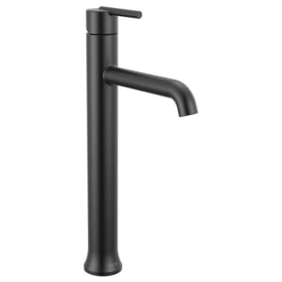 DELTA® 759-BL-DST Trinsic® Vessel Lavatory Faucet, 6-1/8 in Spout, 9-5/16 in H Spout, Matte Black, 1 Handles, Domestic