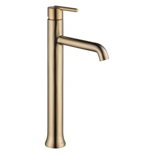DELTA® 759-CZ-DST Trinsic® Vessel Lavatory Faucet, Commercial, 6-1/8 in Spout, 9-5/16 in H Spout, Brilliance® Champagne Bronze, 1 Handles, Domestic
