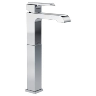 DELTA® 767LF Ara® Vessel Lavatory Faucet, Commercial, 5-3/8 in Spout, 11-1/8 in H Spout, Polished Chrome, 1 Handles, Domestic