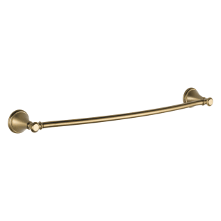 DELTA® 79724-CZ Cassidy™ Towel Bar, 24 in L Bar, 4-1/2 in OAD x 2-1/2 in OAH, Brass, Brilliance® Champagne Bronze, Import