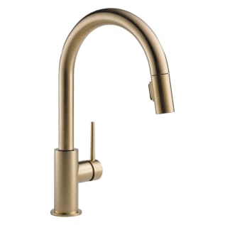 DELTA® 9159-CZ-DST Trinsic® Kitchen Faucet, 1.8 gpm Flow Rate, Champagne Bronze, 1 Handles, 1/3 Faucet Holes, Function: Traditional, Domestic, Commercial