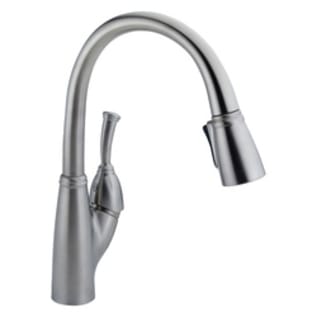 DELTA® 989-AR-DST Allora® Kitchen Faucet, 1.8 gpm Flow Rate, Arctic™ Stainless Steel, 1 Handles, 1 Faucet Holes, Function: Traditional, Domestic, Commercial