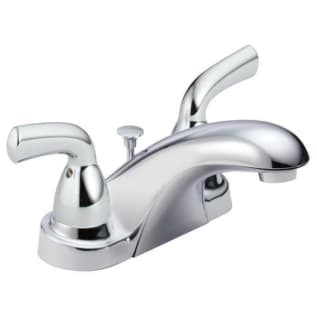DELTA® B2510LF Foundations® Centerset Lavatory Faucet, Polished Chrome, 2 Handles, Pop-Up Drain, 1.5 gpm Flow Rate