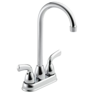 DELTA® B28910LF Bar/Prep Faucet, Foundations®, Polished Chrome, 2 Handles, 4 in Center, 1.5 gpm