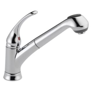 DELTA® B4310LF Foundations® Kitchen Faucet, 1.8 gpm Flow Rate, Swivel Spout, Polished Chrome, 1 Handles, 1 Faucet Holes, Import