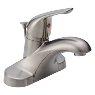 DELTA® B510LF-SS Foundations® Bathroom Faucet, Stainless Steel, 1 Handles, Pop-Up Drain, 1.5 gpm Flow Rate