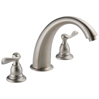 DELTA® BT2796-SS Roman Tub Trim, Windemere®, 18 gpm Flow Rate, 8 to 16 in Center, Stainless Steel, 2 Handles, Function: Traditional, Import