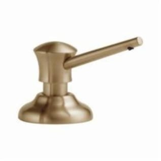 DELTA® RP1002CZ Classic Soap/Lotion Dispenser, Brilliance® Champagne Bronze, 13 oz Bottle Capacity, Deck Mount, Metal, Import