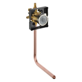 DELTA® R10000-PFT-PX MultiChoice® Universal Prefab Shower Rough-In Valve Body, 1/2 in PEX Crimp Inlet x 1/2 in PEX Crimp Outlet, Forged Brass Body, Domestic