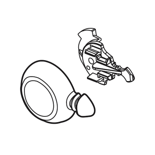 DELTA® RP34358 Single Lever Handle, Metal, Polished Chrome, Import