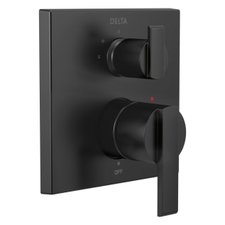 DELTA® T24867-BL Monitor® 14 Angular Modern Valve Trim With 3-Setting Integrated Diverter, Matte Black