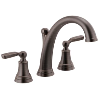 DELTA® T2732-RB Roman Tub Faucet Trim, Woodhurst™, 10 to 16 in Center, Venetian Bronze, 2 Handles, Function: Traditional, Domestic