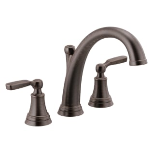 DELTA® T2732-RB Roman Tub Faucet Trim, Woodhurst™, 10 to 16 in Center, Venetian Bronze, 2 Handles, Function: Traditional, Domestic