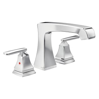 DELTA® T2764 Roman Tub Trim, Ashlyn®, 2 gpm Flow Rate, 8 to 16 in Center, Polished Chrome, 2 Handles, Function: Traditional, Import