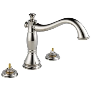 DELTA® T2797-PNLHP Roman Tub Trim, Cassidy™, 2 gpm Flow Rate, 8 to 16 in Center, Polished Nickel, Function: Traditional, Import