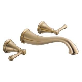 DELTA® T3597LF-CZWL Lavatory Faucet Trim, Cassidy™, 1.2 gpm, 8 in Center, Brilliance® Champagne Bronze, 2 Handles, Function: Traditional, Commercial