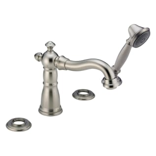 DELTA® T4755-SSLHP Roman Tub Trim, Victorian®, 1.75 gpm, 8 to 16 in Center, Stainless Steel, Traditional, Domestic