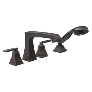 DELTA® T4764-RB Ashlyn® Roman Tub Trim, 2 gpm Flow Rate, 8 to 16 in Center, Venetian Bronze, 2 Handles, Function: Traditional, Import