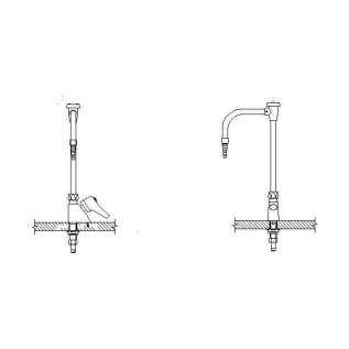 DELTA® W6600-10-C Single Water Faucet, 4 gpm Flow Rate, Polished Chrome, 1 Handles, Import, Commercial