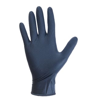Dottie® 8NG100L Work Gloves, L, Nitrile, Black, Powder-Free, 8 mil THK