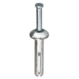 Dottie® ZA125 Anchor With Pin, 1/4 in Dia, 1-1/4 in OAL, Zamak Alloy Body Shell, Carbon Steel Pin, Flat Head