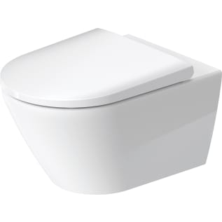 DURAVIT 2577090092 257709 Rimless Wall Mount Toilet, D-Neo, 1.28/0.8 gpf Flush Rate, White, Import