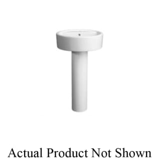 DXV D21020000.415 SEAGRAM® Pedestal Base, 8 in W x 32 in H, Fireclay, Canvas White