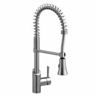 American Standard D35403350.355 Culinary Pull-Down Kitchen Faucet, Fresno®, 1.8 gpm Flow Rate, Ultra Steel, 1 Handles, 1 Faucet Holes, Function: Traditional
