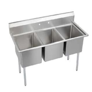 Elkay® 14-3C24X24-0X 300 Dependabilt Standard Service Sink, Rectangle Shape, 29.8 in W x 81 in D x 43.8 in H, Floor Mounting, Uniform Satin, Import