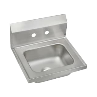 Elkay® CHSB17162 Handwash Sink, Rectangle Shape, 15-1/2 in W x 13 in D x 16-3/4 in H, Wall Mount, Stainless Steel, Buffed Satin, Import