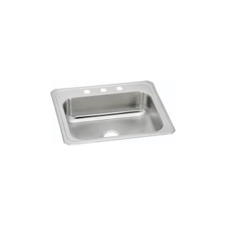 Elkay® CR31223 Celebrity Kitchen Sink, Brushed Satin, Rectangle Shape, 28 in L x 15-3/4 in W x 6-3/4 in D Bowl, 3 Faucet Holes, 31 in L x 22 in W x 6-7/8 in H, Top Mount, Stainless Steel