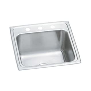 Elkay® DLR1919103 Lustertone™ Classic Laundry Sink, Rectangle Shape, 19-1/2 in W x 10-1/8 in D x 19 in H, Top Mounting, Stainless Steel, Domestic