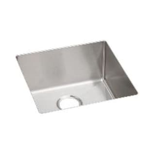 Elkay® ECTRU17179T Transitional Kitchen Sink, Crosstown®, Polished Satin, Squared Shape, 17 in L x 17 in W x 9 in D Bowl, 18-1/2 in L x 18-1/2 in W x 9 in H, Under Mount, 18 ga 304 Stainless Steel