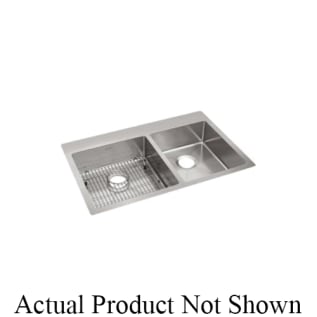 Elkay® ECTSRO33229RTBG1 Transitional Dual Mount Sink Kit, Crosstown®, 1 Faucet Hole, 33 in L x 22 in W x 9 in H, Drop-In/Under Mount, 18 ga 304 Stainless Steel, Polished Satin, Import