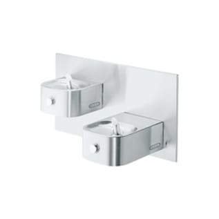 Elkay® EDFP217C Soft Sides™ Non-Filtered Bi-Level Drinking Fountain, Push Button Operation, Non-Refrigerated Chilling, 3/8 in OD Tubing Connection, Domestic