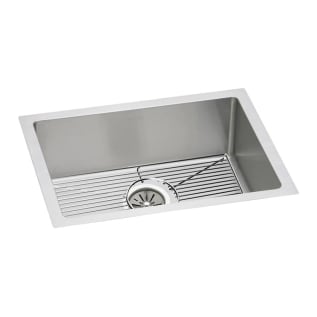 Elkay® EFRU2115DBG Kitchen Sink Kit, Avado™, 21 in L x 15-3/4 in W x 8 in D Bowl, 23-1/2 in L x 18-1/4 in W x 8 in H, Under Mount, 18 ga 304 Stainless Steel, Polished Satin