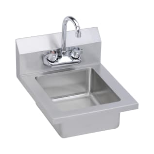 Elkay® EHS-14X Economy Handwash Sink, 14 in L x 18 in W x 11 in H, Wall Mount, 18 ga 300 Stainless Steel, Buffed Satin, Import