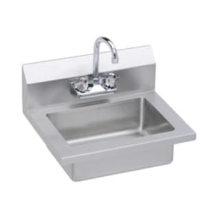 Elkay® EHS-18X Economy Handwash Sink, 14 in L x 18 in W x 11 in H, Wall Mount, 18 ga 300 Stainless Steel, Buffed Satin, Import