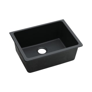 Elkay® ELGU2522BK0 Kitchen Sink, Classic®, Black, 22-5/16 in L x 16-7/16 in W x 9-1/2 in D Bowl, 24-5/8 in L x 18-1/2 in W x 9-1/2 in H, Under Mount, Quartz
