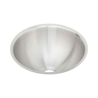 Elkay® ELUH12 Bathroom Sink, Asana, Circular Shape, 14-3/8 in W x 14-3/8 in D x 6 in H, Under Mount, Stainless Steel, Lustertone, Domestic