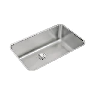 Elkay® ELUH281610PD Lustertone™ Classic Kitchen Sink, Rectangle Shape, 28 in L x 16 in W Bowl x 10 in D Bowl, 30-1/2 in L x 18-1/2 in W x 10 in H, Under Mounting, 18 ga 304 Stainless Steel