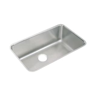 Elkay® ELUH281612 Lustertone™ Classic Kitchen Sink, Rectangle Shape, 28 in L x 16 in W Bowl x 11-1/2 in D Bowl, 30-1/2 in L x 18-1/2 in W x 11-1/2 in H, Under Mounting, 18 ga 304 Stainless Steel