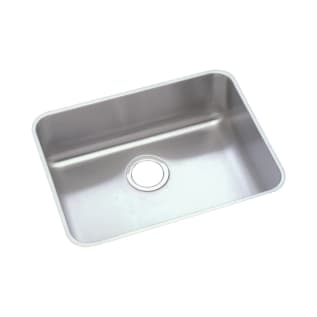 Elkay® ELUHAD191655 Lustertone™ Classic Kitchen Sink, Rectangle Shape, 19 in L x 16 in W Bowl x 5-3/8 in D Bowl, 21-1/2 in L x 18-1/2 in W x 5-3/8 in H, Under Mounting, 18 ga 304 Stainless Steel