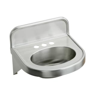 Elkay® ELV1817CS3 Lavatory Sink, 2 in Faucet Hole Spacing, 18 in W x 17-1/16 in D x 5-13/16 in H, Wall Mount, Stainless Steel, Buffed Satin, Domestic